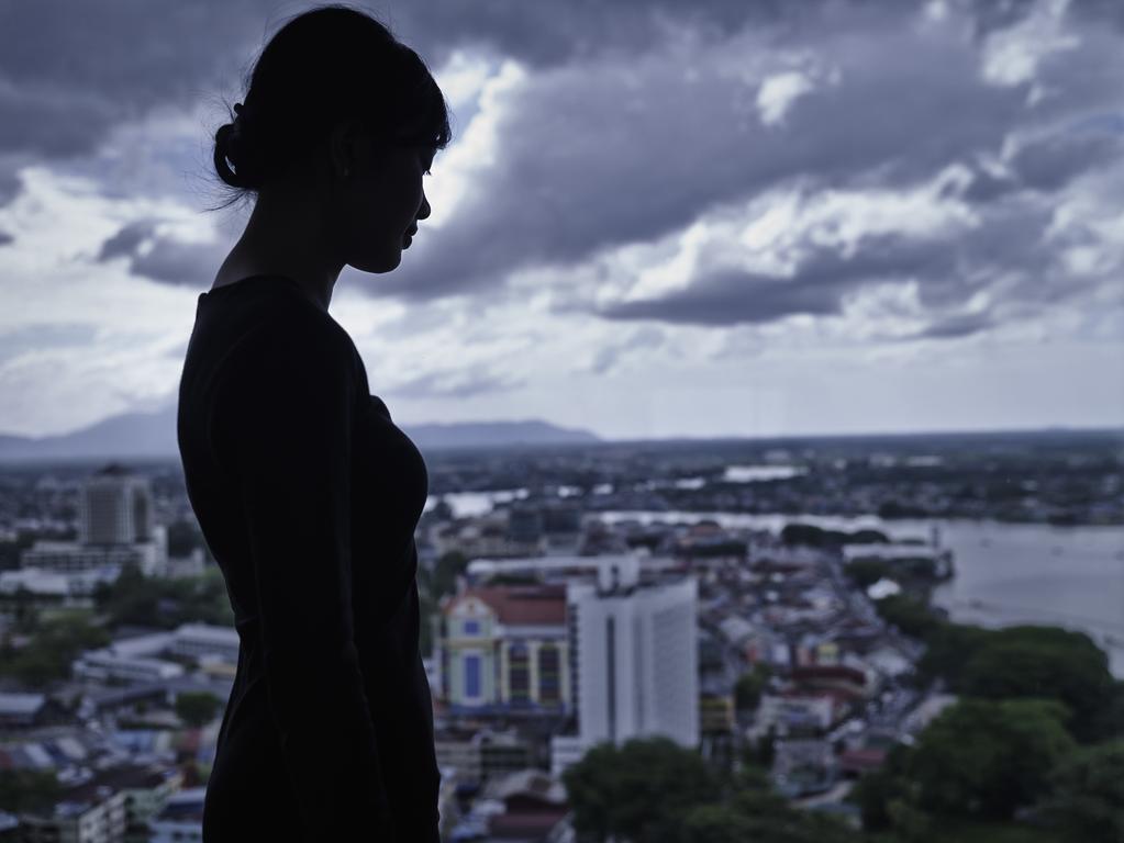 מלון Pullman קוצ'ינג מראה חיצוני תמונה A woman in silhouette